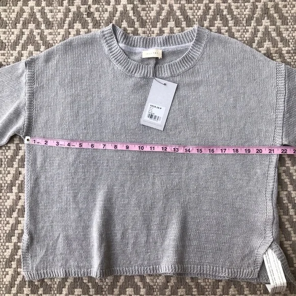 Poetry short sleeve linen knit sweater top size 6 - Picture 8 of 13